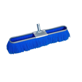 Industrial Brushware - Scavenger Broom - Galv - Lt Blue Poly - Soft - 45cm | 11206